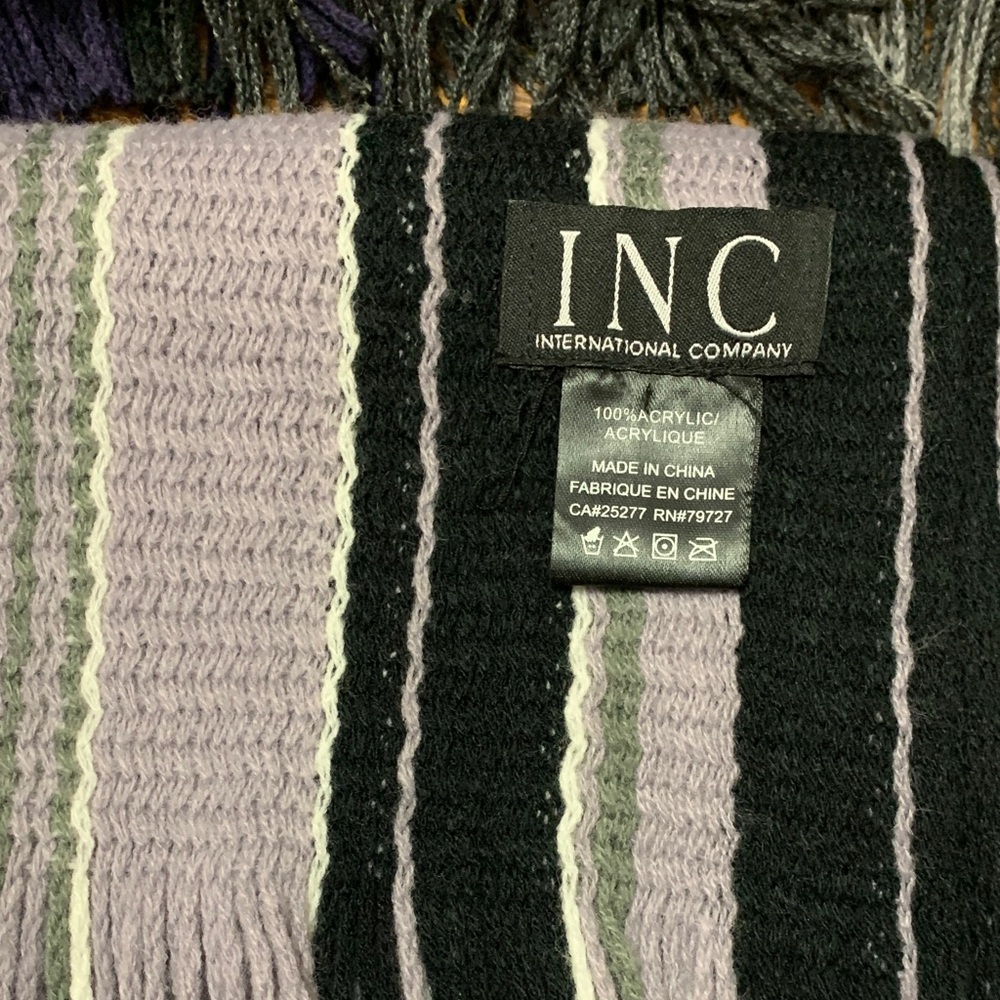 Calvin Klein Black Knit Scarf - Picture 3 of 7